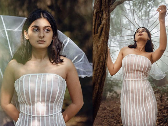 Angelic Clicks Of Esther Anil In White